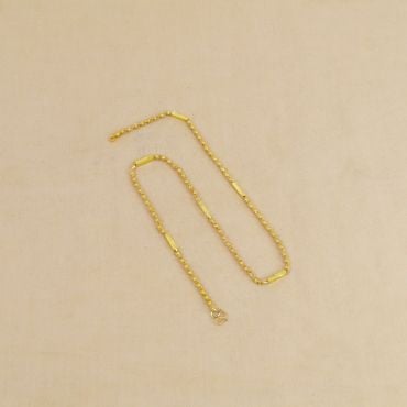 64VD4329 | 22Kt Gold Baby Bullet Ball Link Chain 64VD4329