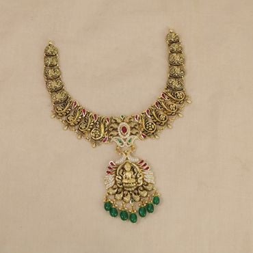 123VG9568 | 22Kt Gold Marvellous Traditional Necklace 123VG9568