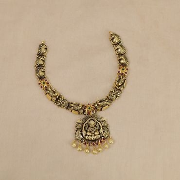 123VG9538 | 22Kt Exquisite Antique Gold Necklace 123VG9538