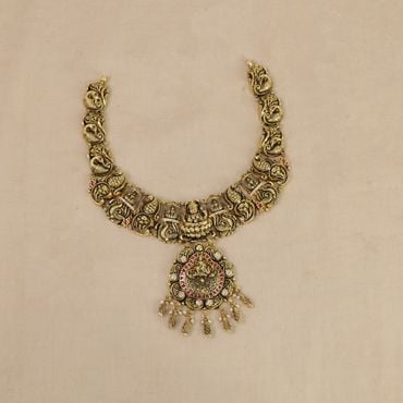 123VG9565 | 22Kt Traditional Temple Style Gold Necklace 123VG9565