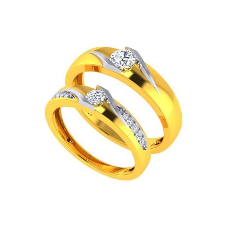 VCR736 | The Regal Solitaire Gold Bands