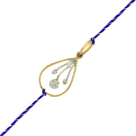 489VA123 | Diamond Bloom Gold Pendant