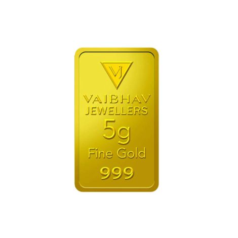 VBJGM05 | Vaibhav Jewellers 5 gm, 24KT (999) Yellow Gold Coin