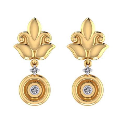 VER-2070 | Vaibhav Jewellers 18K Yellow Gold Danglers Earrings VER-2070