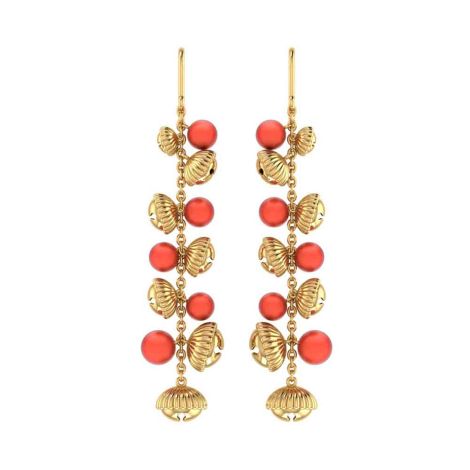 VER-2079 | Vaibhav Jewellers 18Kt Yellow Gold
Dangelrs Earrings VER-2079