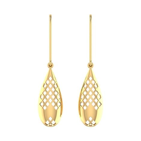 VER-2081 | Vaibhav Jewellers 18Kt Yellow Gold
Drops Earrings VER-2081