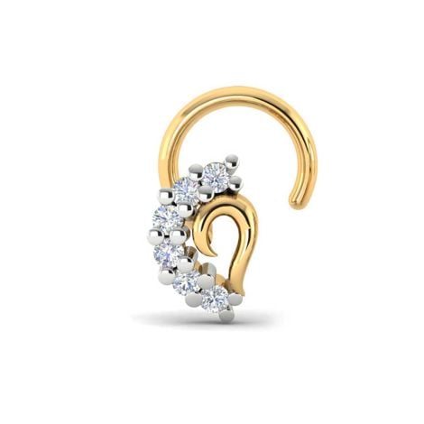 180DG3144 | Vaibhav Jewellers 18KT Diamond Nose Pin 180DG3144