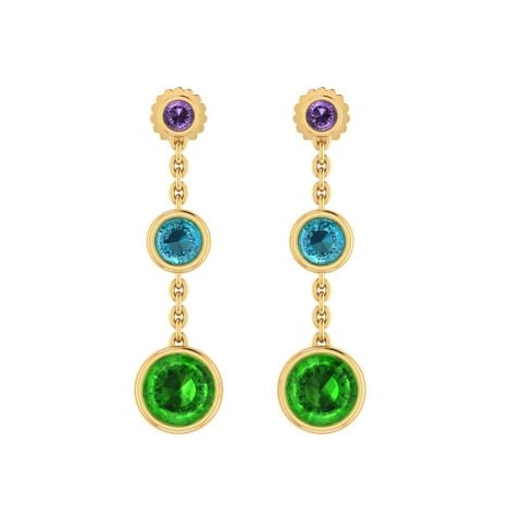 485DA392 | Vaibhav Jewellers 14k Fancy Gold Earrings 485DA392