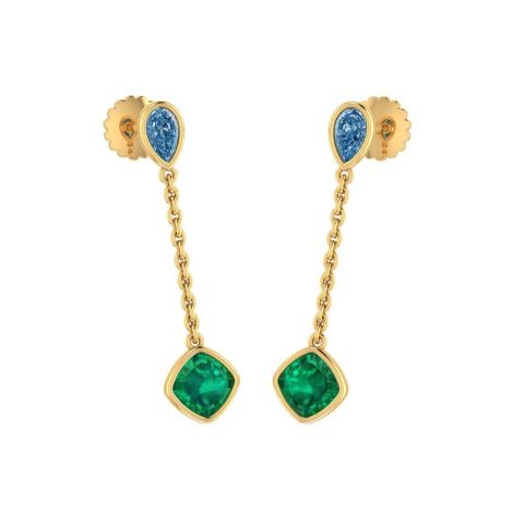 485DA393 | Vaibhav Jewellers 14k Fancy Gold Earrings 485DA393