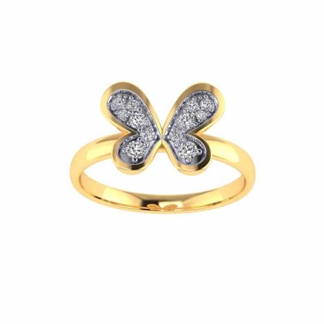 483DA245 | Vaibhav Jewellers 14K Cubic Zirconia Butterfly Ring 483DA245