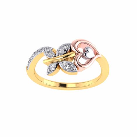 483DA247 | Vaibhav Jewellers 14K Cubic Zirconia Butterfly Ring 483DA247