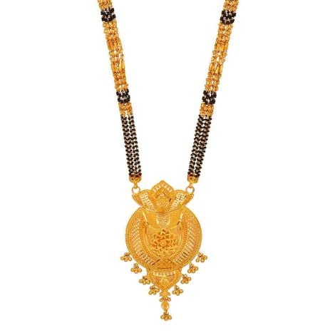 60VH9981 | Vaibhav Jewellers 22K Plain Gold Long Mangalsutra 60VH9981