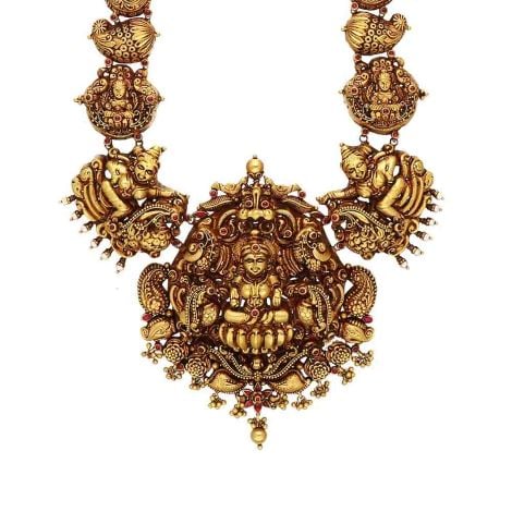 557VA159 | Vaibhav Jewellers 22K Temple Haram 557VA159