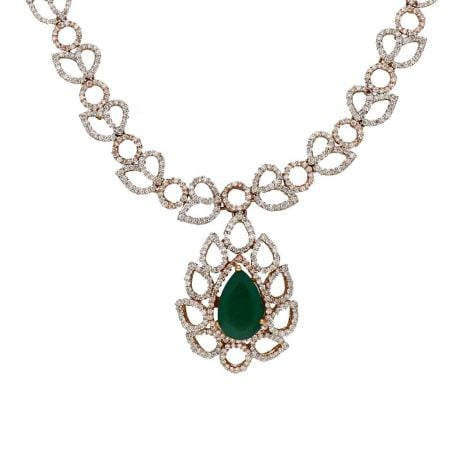 159VG1723 | Vaibhav Jewellers 18K Diamond Fancy Necklace 159VG1723