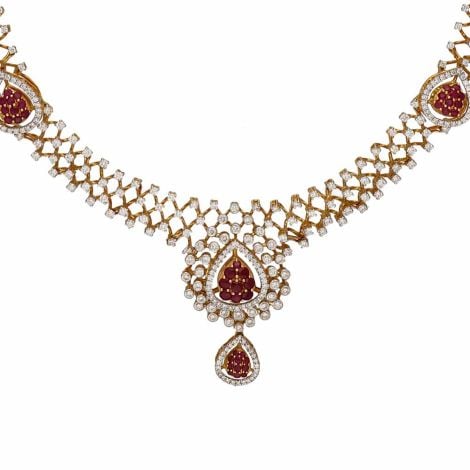 159VG2860 | Vaibhav Jewellers 18K Diamond Fancy Necklace 159VG2860