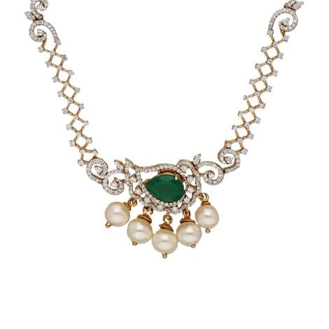 159VG2902 | Vaibhav Jewellers 18K Diamond Fancy Necklace 159VG2902