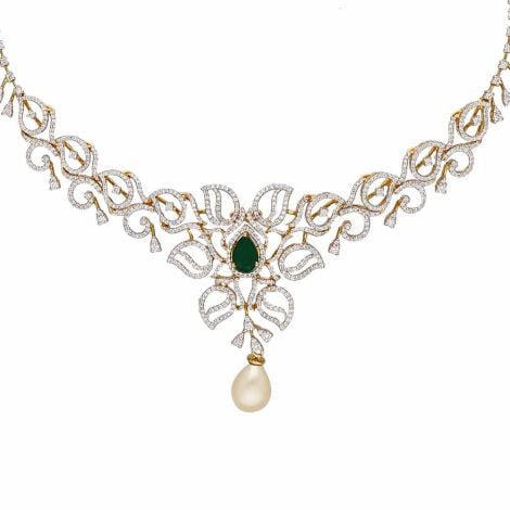 159VG4270 | Vaibhav Jewellers 18K Diamond Fancy Necklace 159VG4270