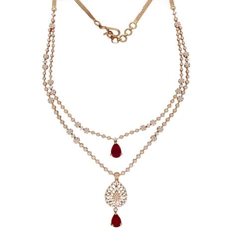 159VG4315 | Vaibhav Jewellers 18K Diamond Fancy Necklace 159VG4315
