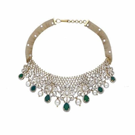 159VG1706 | Vaibhav Jewellers 18K Diamond Necklace 159VG1706