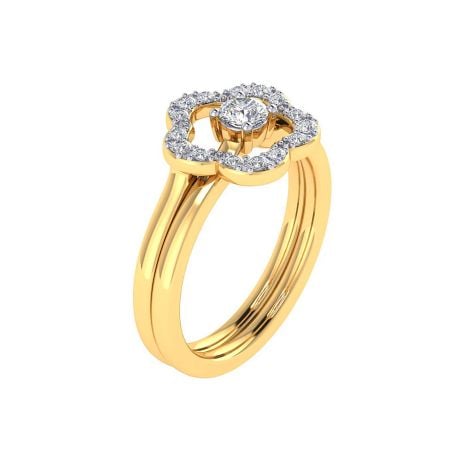 483DA267 | Vaibhav Jewellers 14K Fancy Stackable Diamond Ring 483DA267