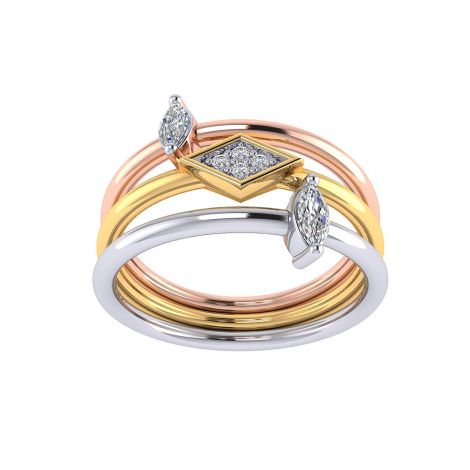 483DA270 | Vaibhav Jewellers 14K Fancy Stackable Diamond Ring 483DA270