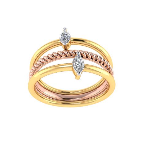 483DA271 | Vaibhav Jewellers 14K Fancy Stackable Diamond Ring 483DA271