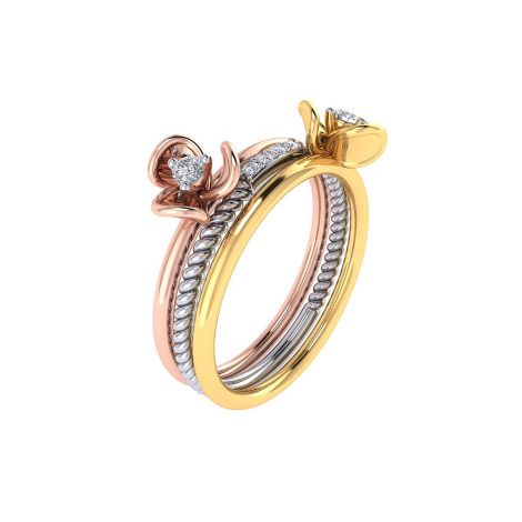 483DA275 | Vaibhav Jewellers 14K Fancy Stackable Diamond Ring 483DA275