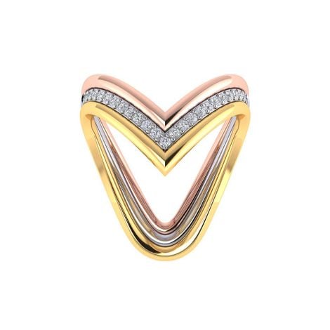 483DA276 | Vaibhav Jewellers 14K Fancy Stackable Diamond Ring 483DA276