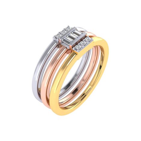 483DA279 | Vaibhav Jewellers 14K Fancy Stackable Diamond Ring 483DA279