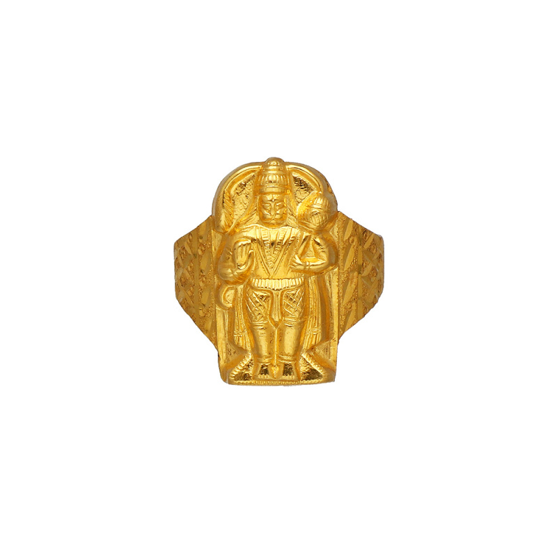 Ram ji ki jai Hanuman Ring – TGL Silver