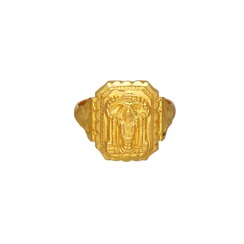 Buy 22K Gold Casting Lord Venkateswara Ring 93VC2207 Online from ...