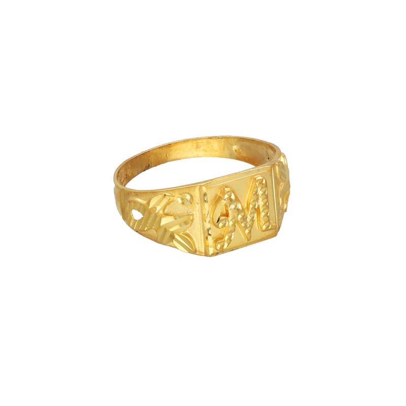 Buy FOREVER BLINGS. Adjustable I Love You Heart Gold Initial Letter Name  Alphabet M Finger Rings for women Online at Best Prices in India - JioMart.