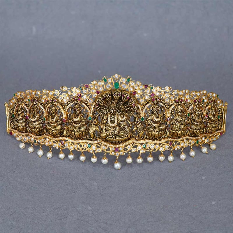 Buy 22Kt Gold Precious Pachi Designer Vaddanam 56VG1672 Online from Vaibhav  Jewellers