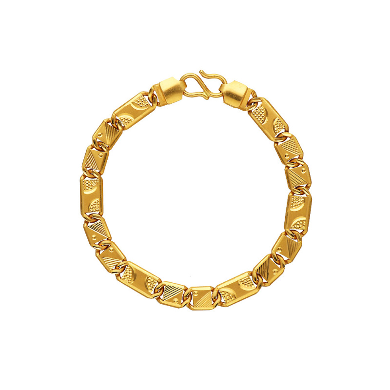 1 Gram Gold Plated Nawabi Lovely Design High-Quality Bracelet for Men -  Style C526 – Soni Fashion®