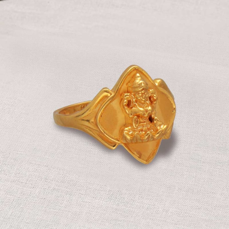 Lakshmi devi ring weighing 4 grams gold | Gold bracelet simple, Gold chain  design, Gold jewelry simple