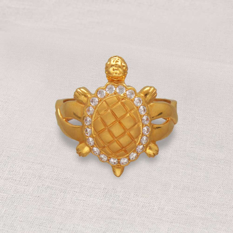 22K Gold 'Tortoise' Ring For Women - 235-GR6063 in 2.900 Grams