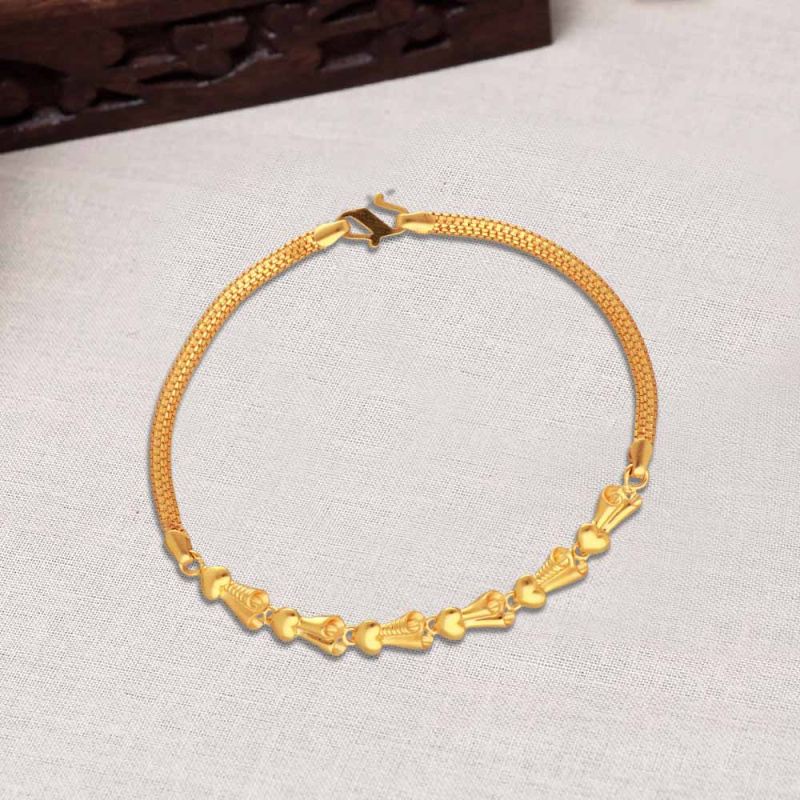 Gold Palm Tree Bracelet 14k – Negru Jewelry - Shop Gold Jewelry Online