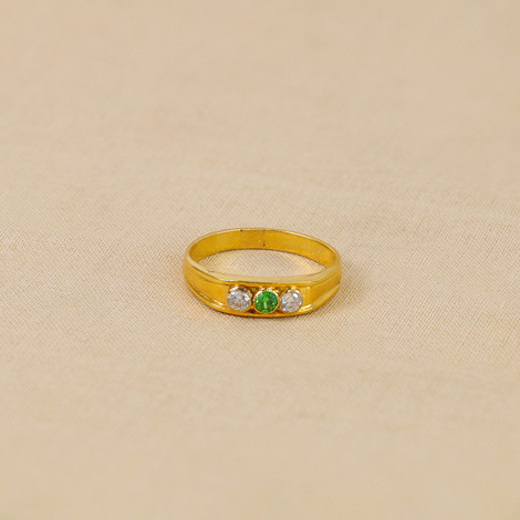Wynter Three-Stone Engagement Ring - ERTS0077-18K-Y