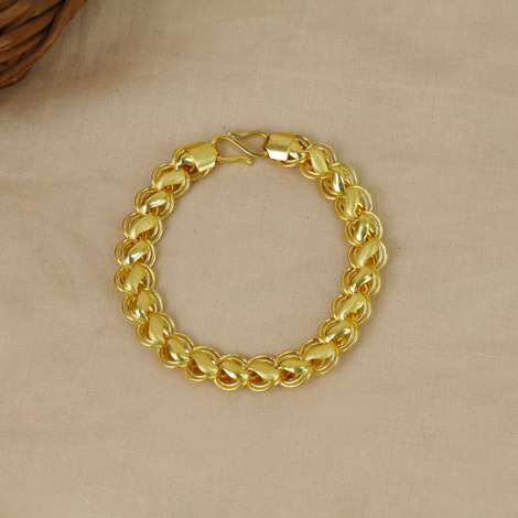 22K Gold Bangle with Wave Design and Rhodium Look | Pachchigar Jewellers  (Ashokbhai)