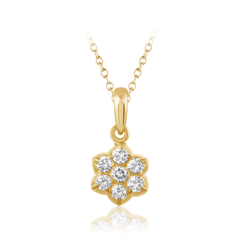 Buy Pretty Petal Diamond Pendant Online from Vaibhav Jewellers