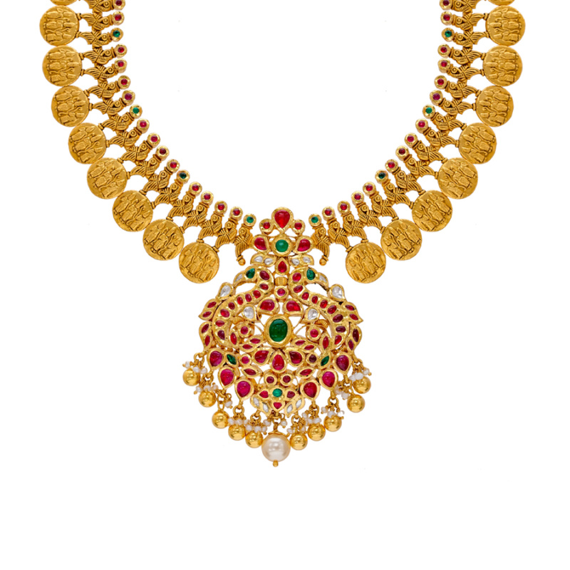 Buy Royal Coronation Gold Necklace Online from Vaibhav Jewellers