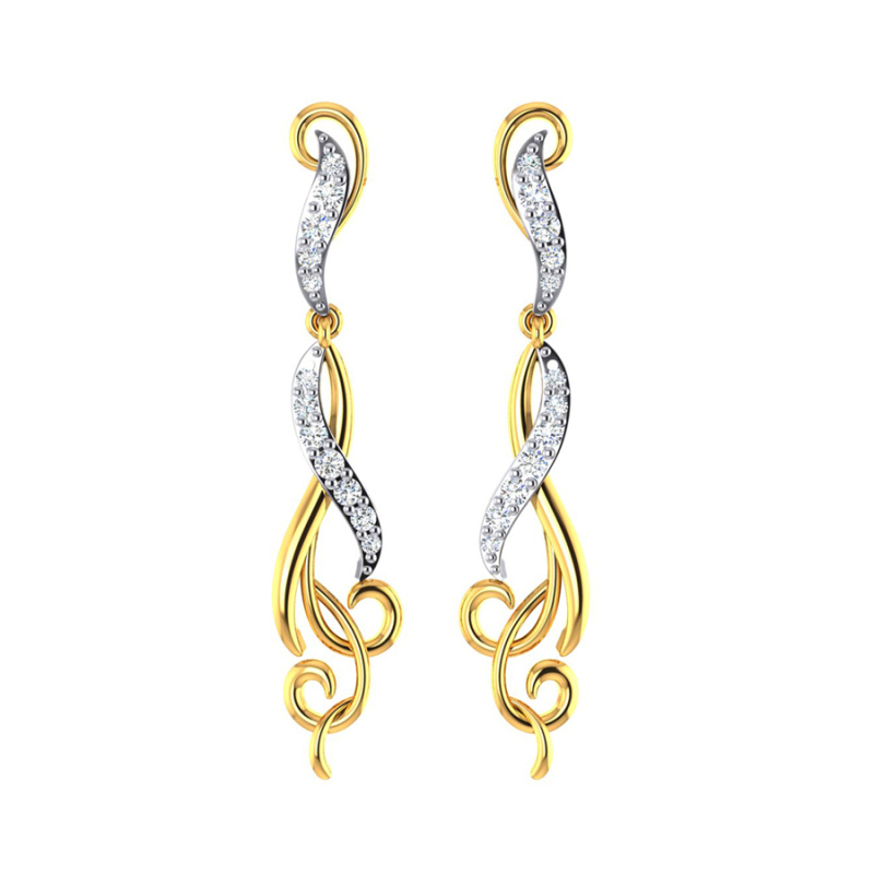 Spiral Hanging Long Earrings Cross Twist Earrings Long Wave Dangle Earrings  at Rs 1379.00 | Dangling Earring | ID: 2851665766848