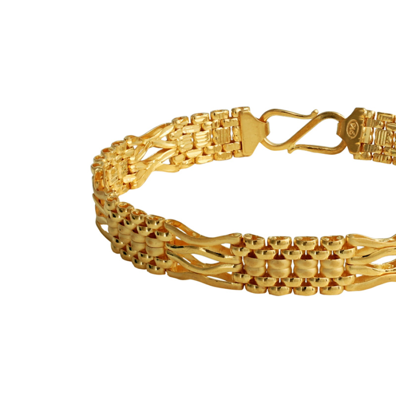 Buy Golden Bliss Men's Solid Gold Kada 22 KT yellow gold (40.5 gm). |  Online By Giriraj Jewellers