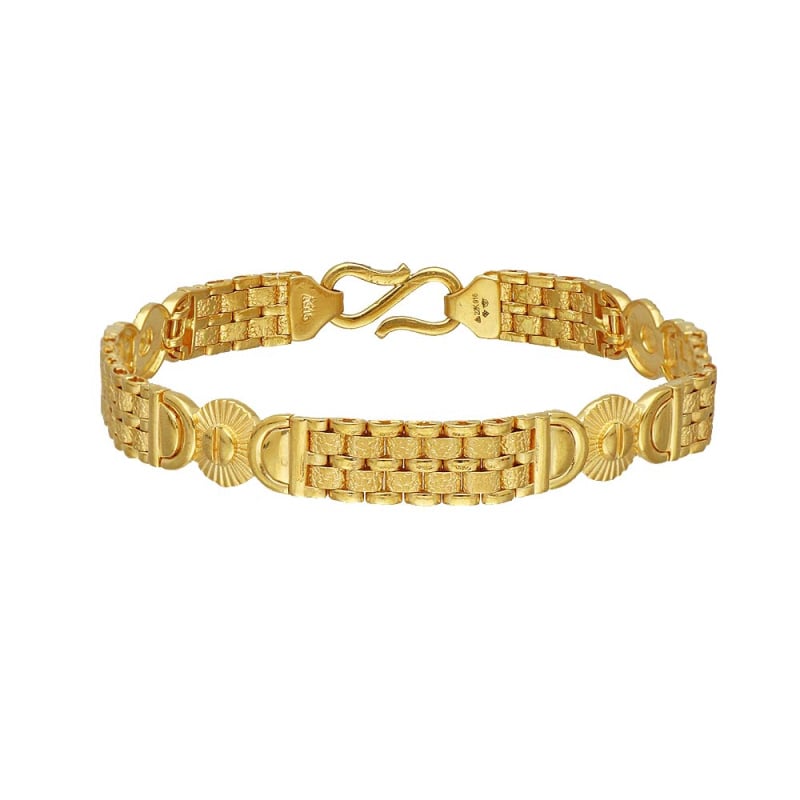 Buy quality 916 Gold Cz Casting Bracelet MCB80 in Ahmedabad