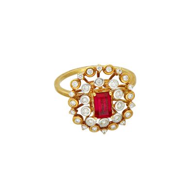 Vaibhav Jewellers 18K Diamond Fancy Ring 148VG8951