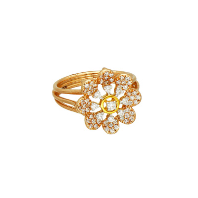 Vaibhav Jewellers 18K Diamond Fancy Floral Ring 148VU3880