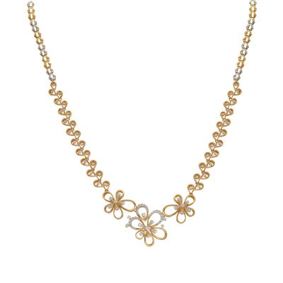 Dazzling Flower Cluster Diamond Necklace
