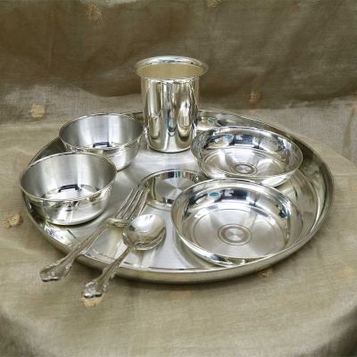 Vaibhav Jewellers Silver Dinner Set 339VA3958