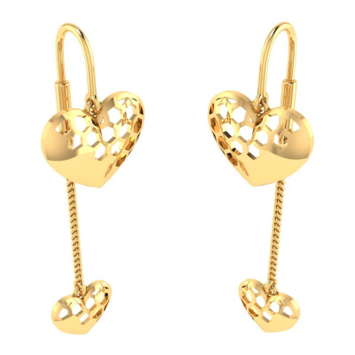 Vaibhav Jewellers 14K Yellow Gold Sui Dhaga Earrings 485DA386