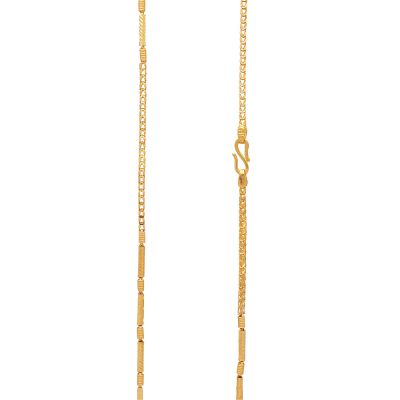Vaibhav Jewellers 22k Plain Gold Handmade Chain 64VP8711